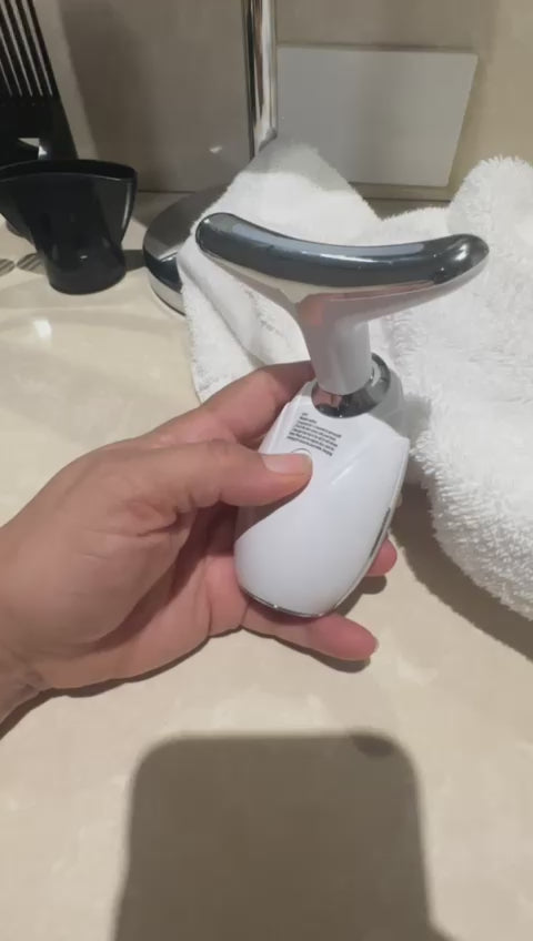 therapeutic heat face massager for fine lines and wrinkles relief
