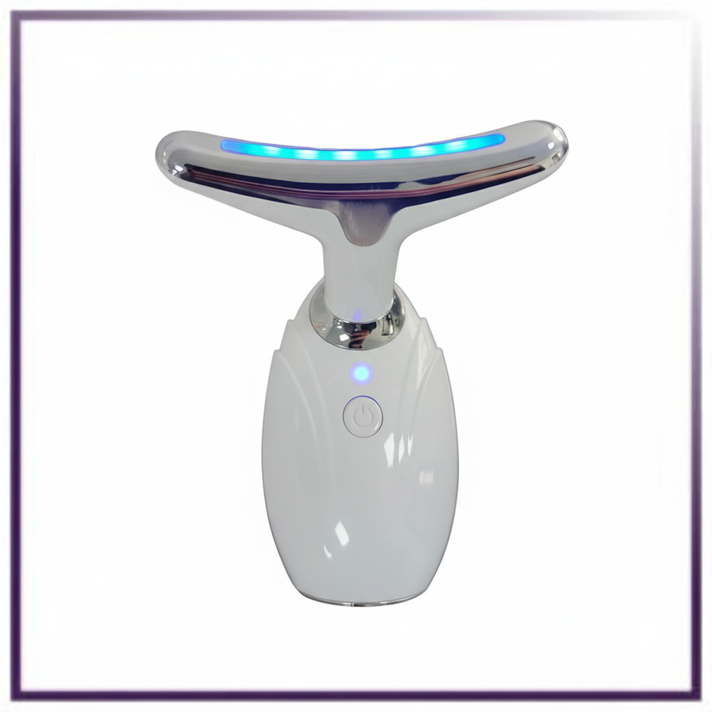 neck and face led therapy device for skin tightening and lifting