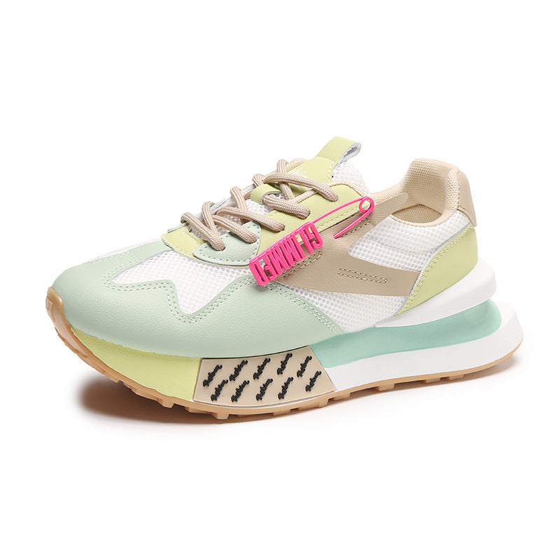 Breathable Leather Sneakers Casual Walking Shoes