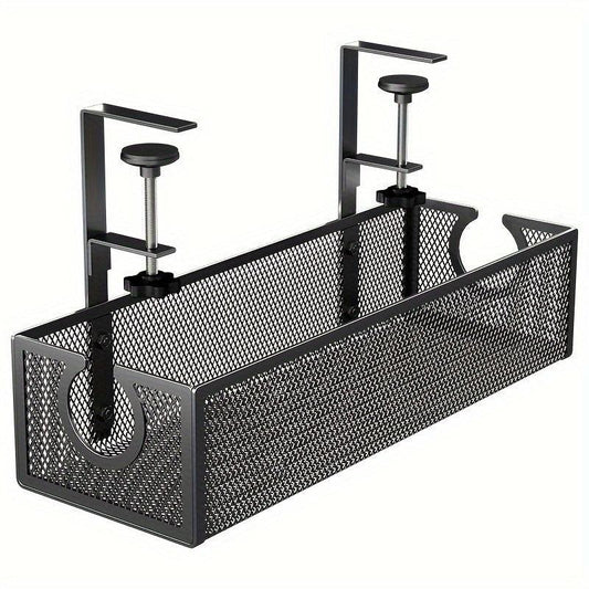 Under Desk Cable Management Tray No Drill Wire Organizer