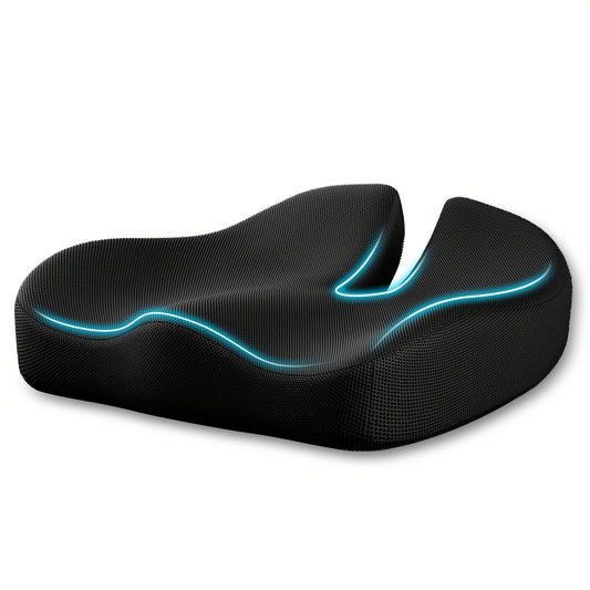 Memory Foam Ergonomic Seat Cushion – Comfort for Long Work Hours | Highverseship