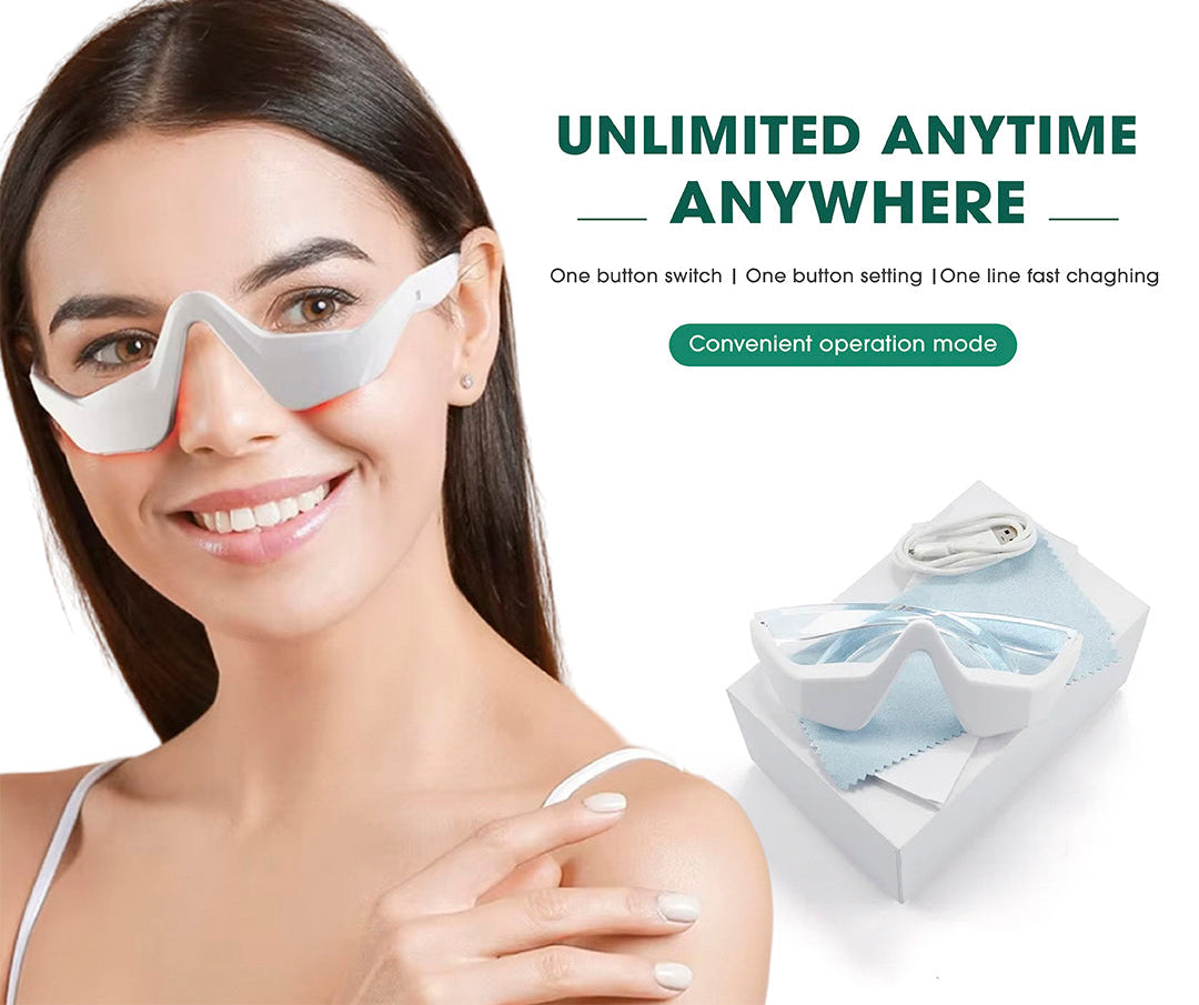 portable cordless eye massage tool with ergonomic handle for skincare