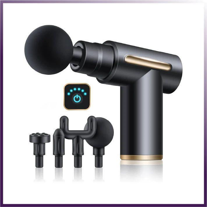 Deep tissue muscle massage gun therapy device for workout recovery