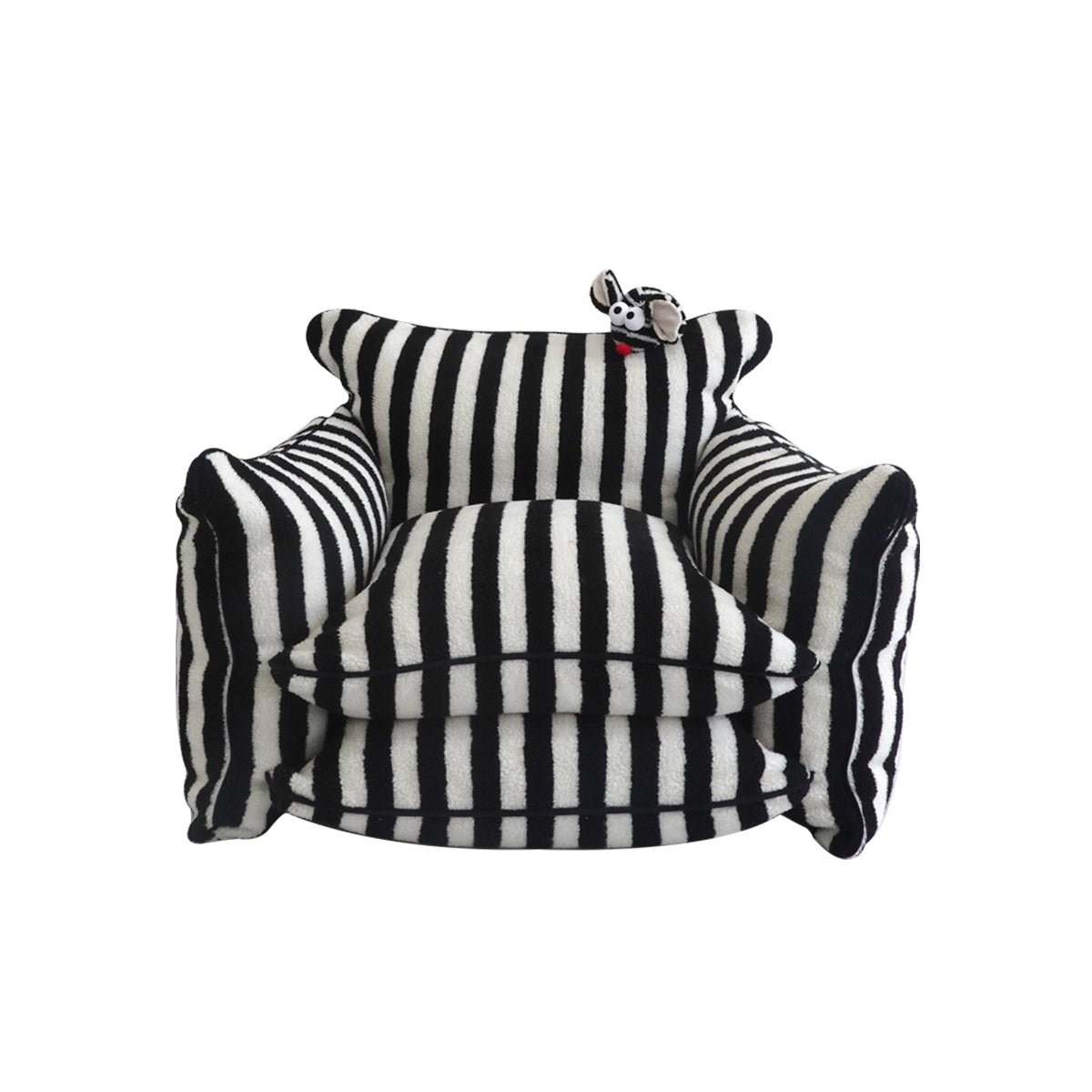 Premium Striped Lazy Sofa Chair – Stylish Home Office Setup 2025/26