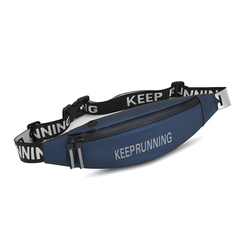 Premium lightweight running waist pack with a secure water bottle sleeve pouch.