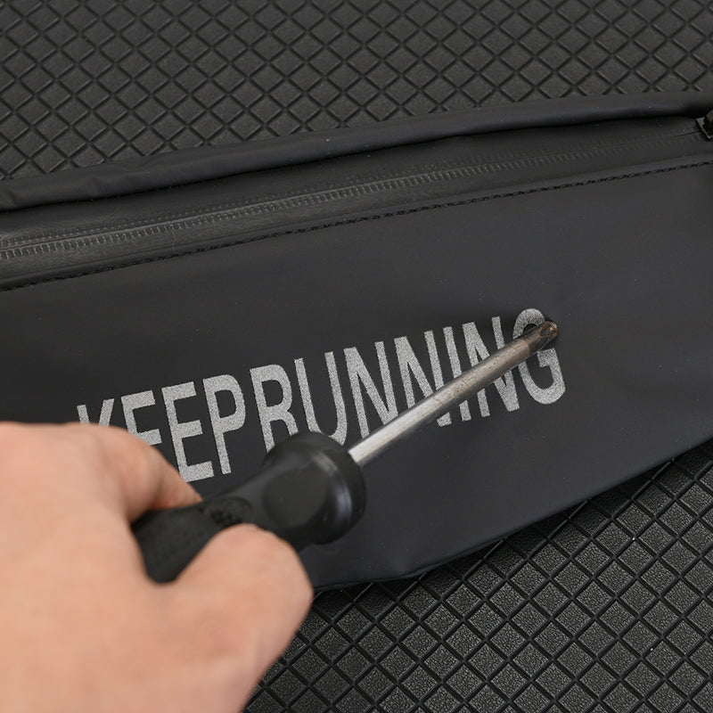 Trendy sweatproof running pouch belt perfect for hands free outdoor gym exercises.
