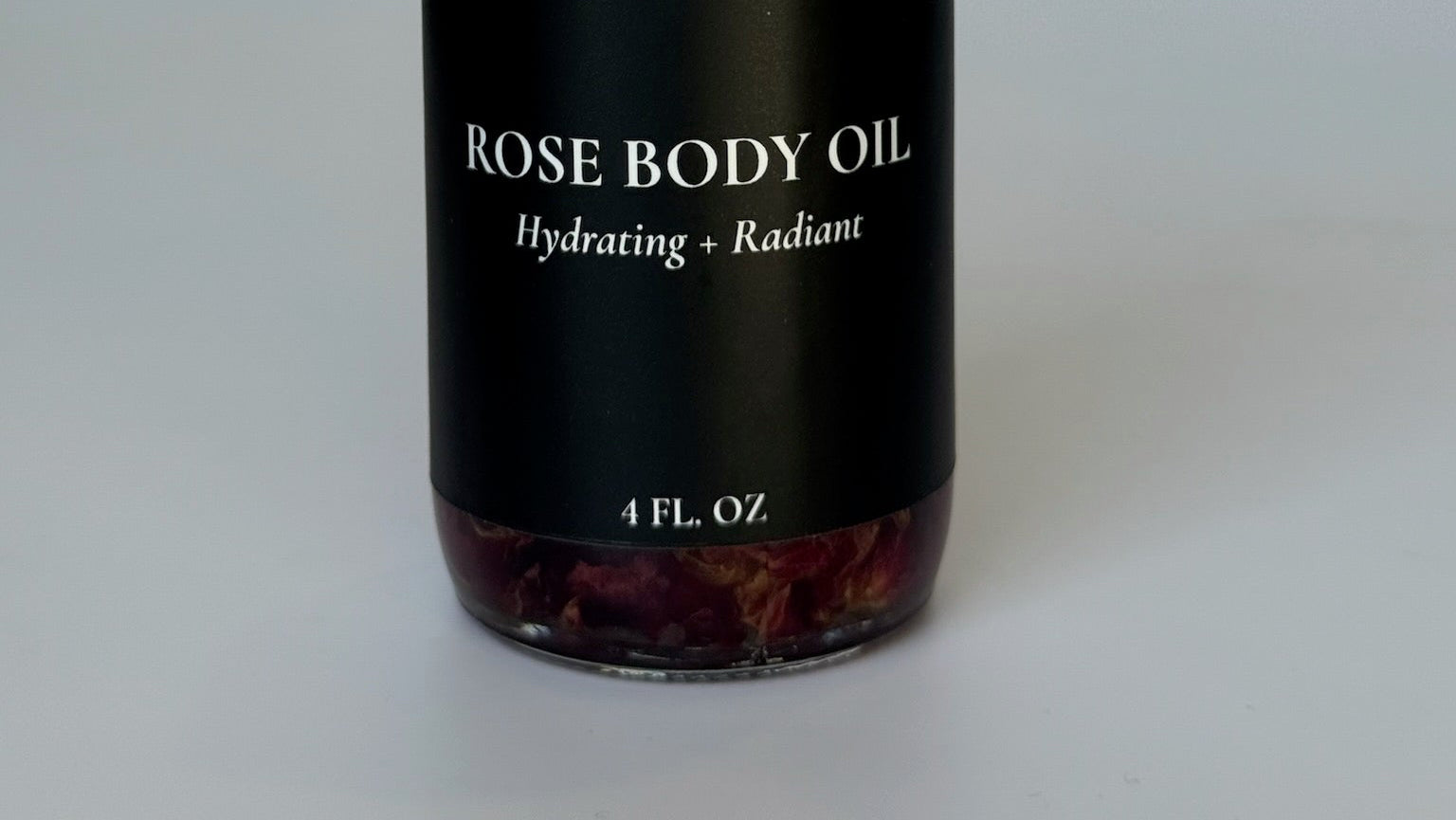 Natural moisturizing botanical rose petal body treatment oil skincare