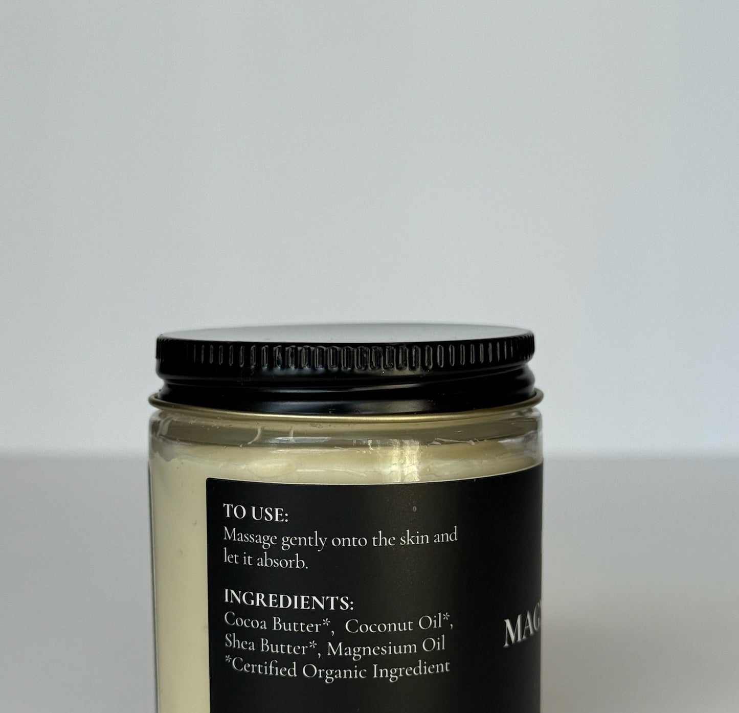 premium aromatherapy herbal magnesium thick skin moisturizer cream jar cosmetic